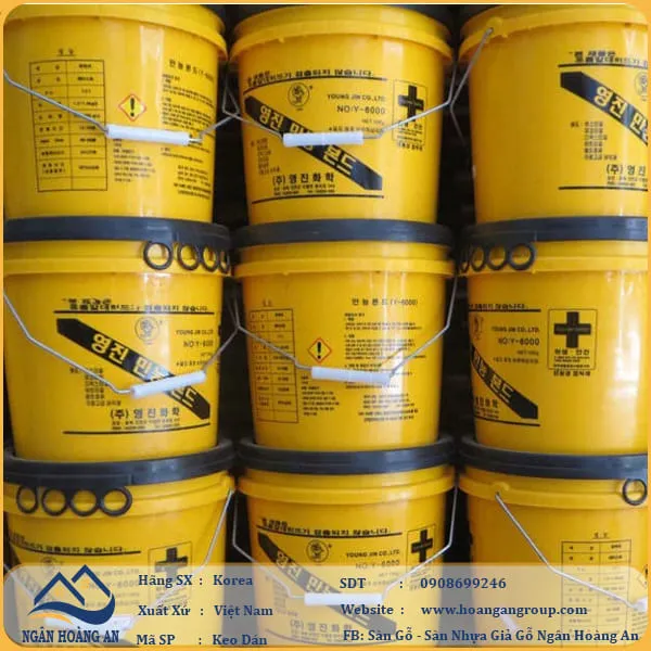 Keo Dán Sàn Nhựa Thùng 15Kg